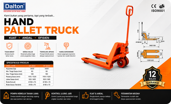 Handpallet Dalton DT 2,5 Ton Orange
