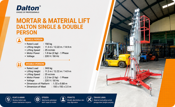 Tangga Hidrolik Dalton Aluminium Work Platform